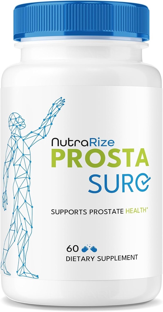 NutraRize Prostaure Capsules - Official Prosta Sure Pils for Prostate Heath, All Natural Support Formula for More Control & Overall Well-Being, Pastillas Review (60 Capsules)
