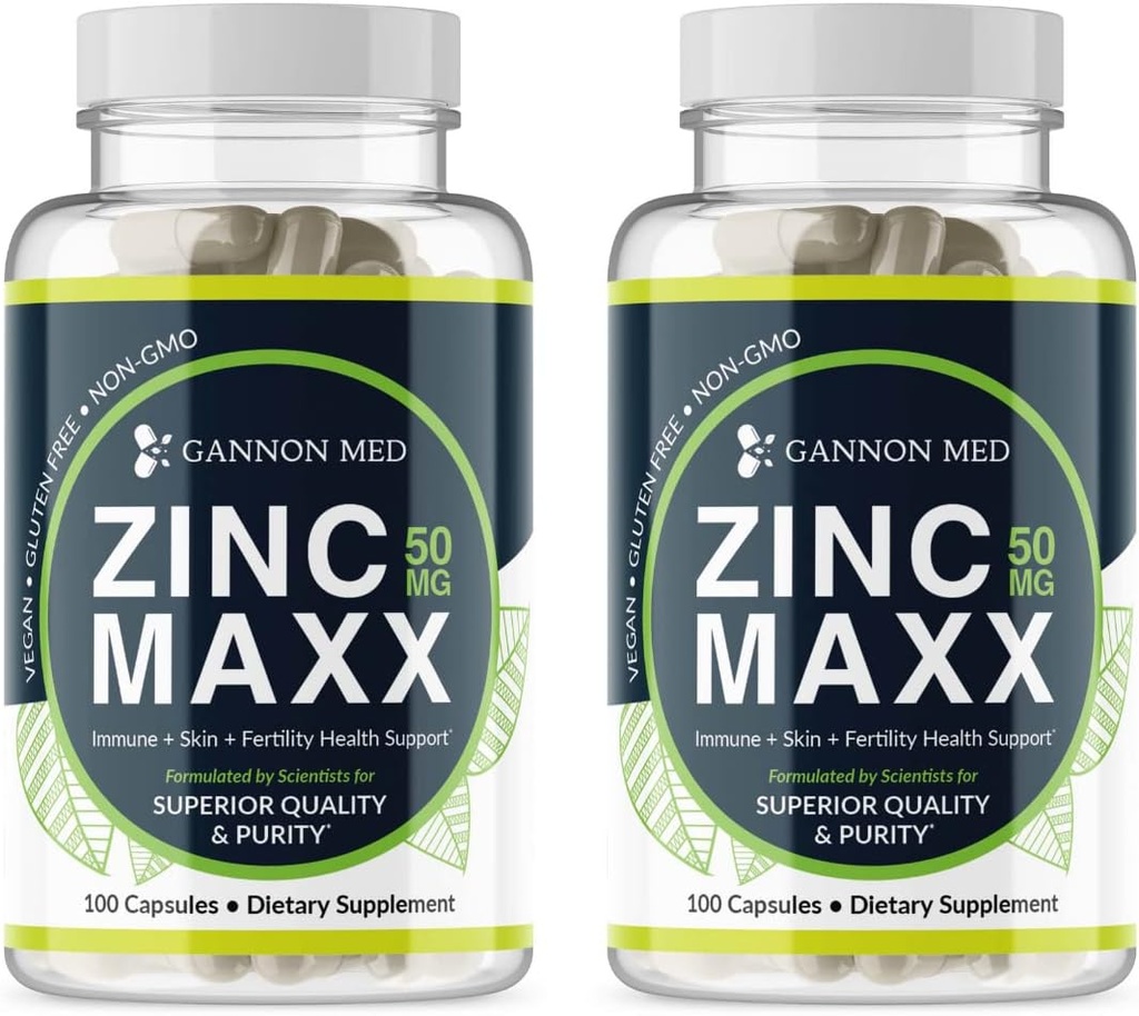 zinksupplementen - Immuniteit + Huid + Reproductieve Gezondheid Mineralen - Zinkchelate Immune Booster voor kinderen en volwassenen (2 Pack, Zink MAXX)
