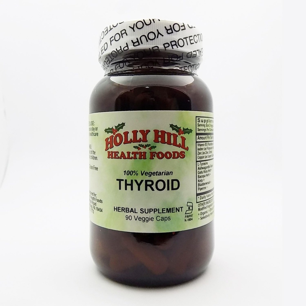 Holly Hill Health Foods, Schildklier, 90 Vegetarische Capsules