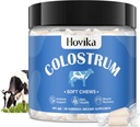 Pure Bovine Colostrum Supplement, 40% IgG Bovine Colostrum for Humans-3000mg Colostrum Zachte Kauwen voor Gut Health, Immune Support, Muscle Recovery-Grass Fed, 30 porties