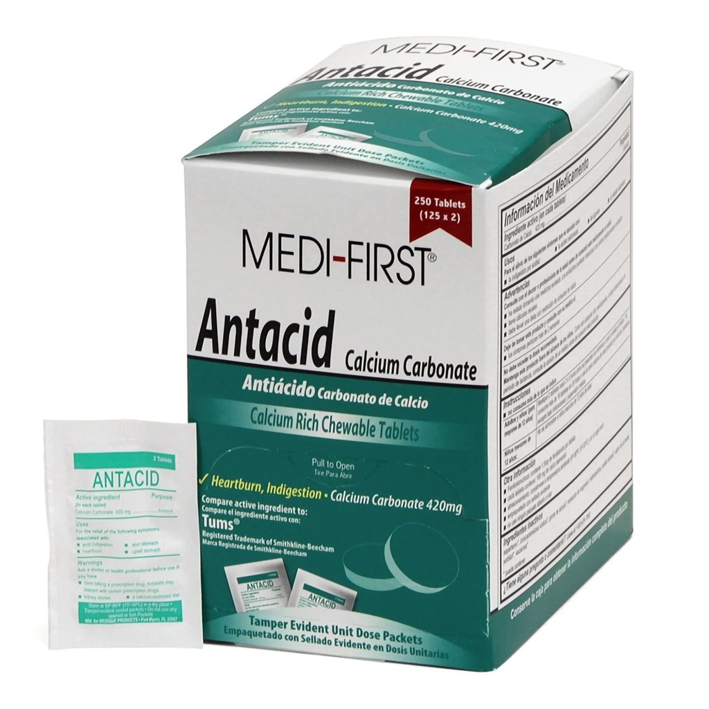 Medi-Eerste Antacida Tablet, 250 Ct