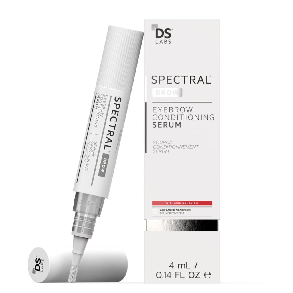 DS Labs Spectral. BROW Eyebrow Conditioning Serum - Ondersteunt Fuller, Thicker, Looking Brows, met Nanoxidil, Retinol & Hyaluronzuur, Paraben Vrij, Sulfate Vrij, Wreed Vrij