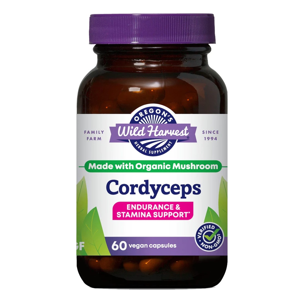 La récolte sauvage de l'Oregon Cordyceps supplément de champignons biologiques à base de plantes (gel-séché)