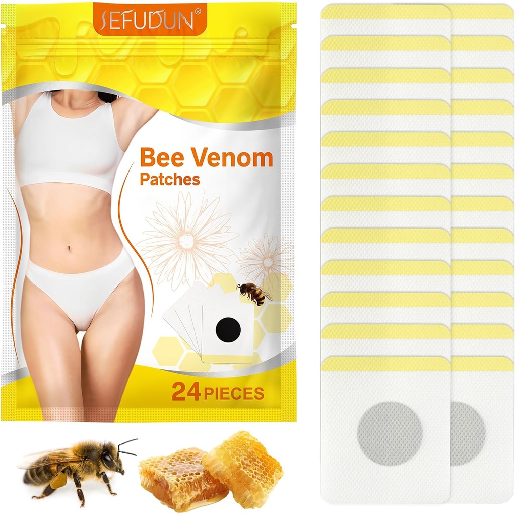 Bee Venom Patches, Bee Venom Lymfatische Drainage Patches, Bee Venom Lymfatische Drainage Patches voor vrouwen en mannen 24st