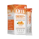 OM MUSHROOM SUPERFOOD Energy Plus Paddestoelpoeder Drinkmix, Citrus Orange, Single Serve, 10 Tellen, Paddestoel Blend, Cordyceps, Yerba Mate, Tumeric, Vitamine B Complex, Pre-Workout, Immuun Supplement