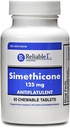 Betrouwbare 1 Simethicon 125 mg Anti-Gas 60 Pepermunt tabletten (1 fles)