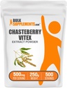 BulkSupplements.com Chasteberry Extract Powder - Chasteberry Sourced from Vitex Berry, Herbal Supplement - Vegan & Gluten Free, 500mg per Serving, 250g (8.8 oz) (pack van 1)