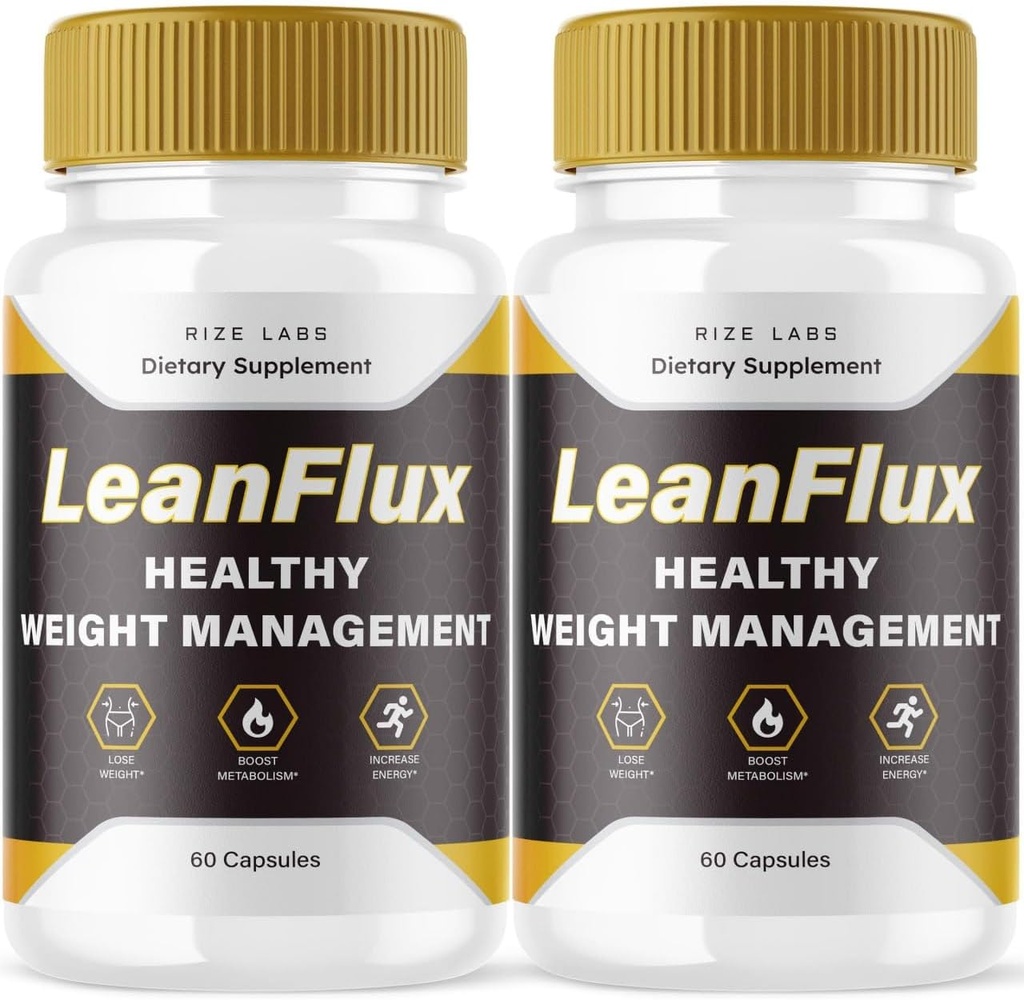 rize labs (2 Pack) LeanFlux - Lean Flux gewichtsverlies te verhogen BBT-niveaus, Leanflux Reviews Niet-GMO Eenvoudig te slikken supplement pillen, Gain Brown Adipose Tissue BurnFat (120 capsules)