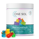 Eén Sol Pre-workout voor vrouwen, Enhanced Pump & Focus, Geen Jitters of Crash, Natuurlijke Ingrediënten, 100% Veganistisch, Glutenvrij en Sojavrij, (Gummy Bear)