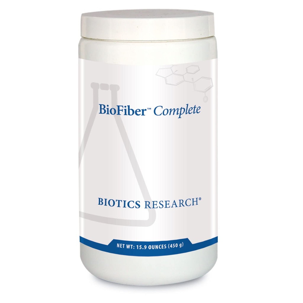 Biotics Research BioFiber Complete - 10 Whole Food Fibers (Organic & Non-GMO), 5g Fiber Per Serving, Easy-to-Mix Powder, Prebiotic Gut Support 15,9 Oz