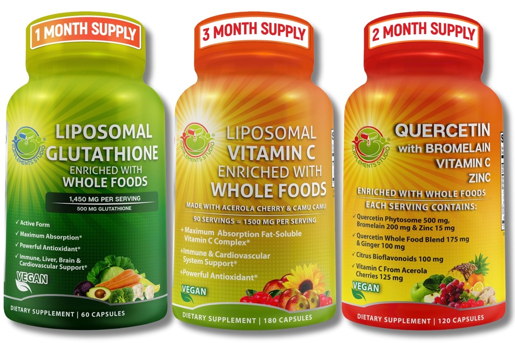 CONSUMPTIES STUDIO Hoge Absorptie Antioxidant & Immuun Support Bundle 