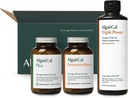 ALGAECAL Welkom Kit - Bone Builder Pack, Plant Based Calcium Supplement & Strontium, 16 voedingsstoffen voor Bone Health + EPA & DHA Omega 3 Visolie, ondersteunende hersenen, hart, huid en botten, Made in USA
