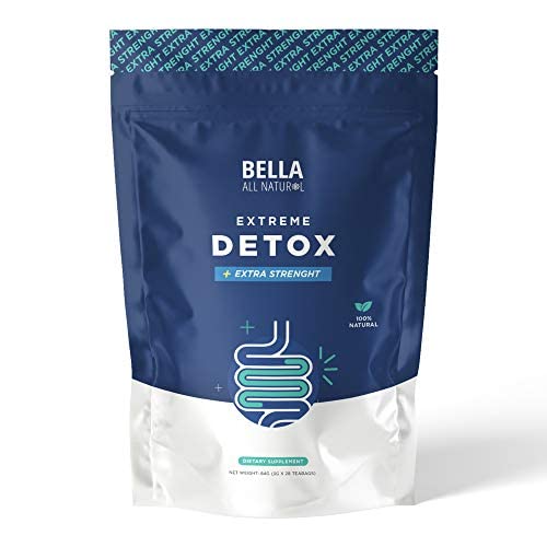Bella All Natural Extreme Detox Thee - Lichaamsreiniging, Colon Reiniging & Detox, Natuurlijke Kruiden, 3,17 Ounce