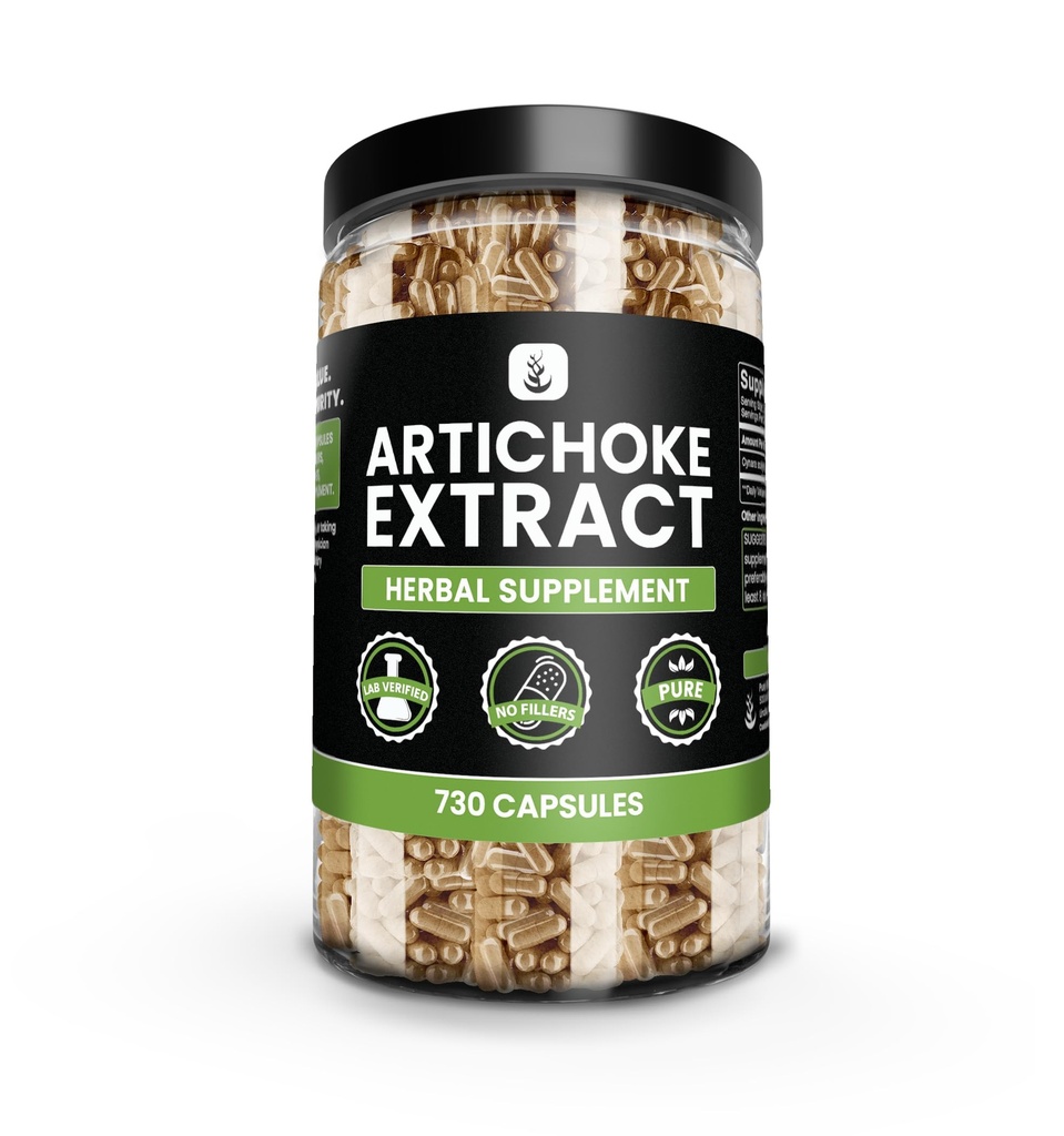 PURE ORIGINEEL INGREDIËNTEN Artichoke Extract (730 Capsules) Geen Magnesium of rijstvullers, altijd zuiver, lab geverifieerd