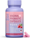 UniVitaSion Vaginale Probiotica voor vrouwen pH-balans, Lactobacillus Prebiotic Complex, Cranberry Extract, D-Mannose voor Bescherm Vaginale Gezondheid Flora, Vaginale Odor Control - 30 miljard CFU, 60 capsules