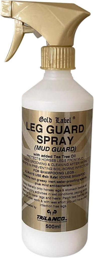 Beenbeschermerspray, Voor paarden, Gouden etiket, Voorkomt Modder gerelateerde omstandigheden, 500 ml Spray
