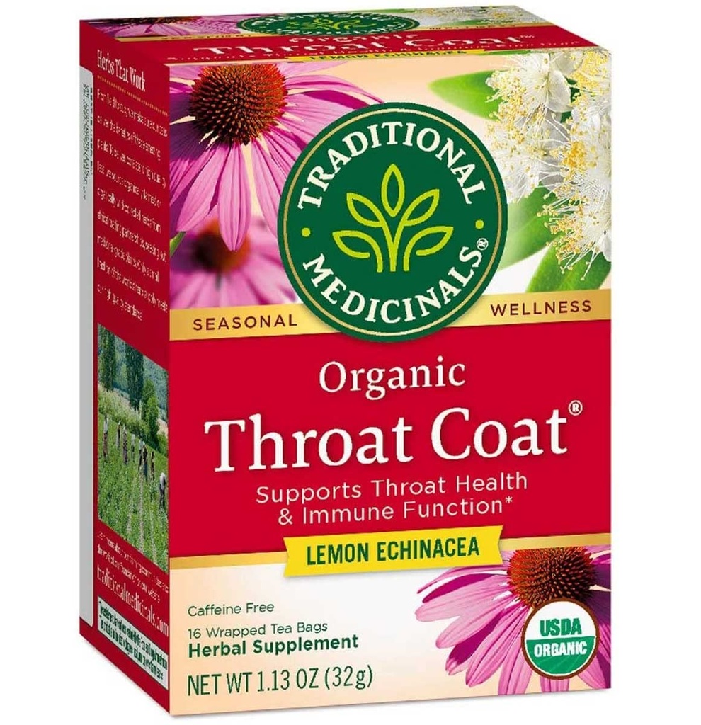 Traditionele Medicijnen Biologische Keeljas Citroen Echinacea Kruidenthee, Ondersteunt Throat Health (Vak van 2)