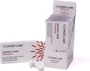 Speed Labs Cinnamon Natural Caféine Energy Gum 25mg Caféine, Taurine, B Vitamines par pièce, 48 pièces (6 paquets de 8) Sans sucre, sans calories, naturellement sucré, sans gluten