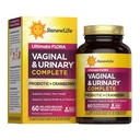 Renew Life Women's Wellness Vaginale en Urinaire Probiotische en Cranberry Supplement, Probiotische supplement voor pH-balans voor vrouwen, spijsverteringsgezondheid, zuivel, soja en glutenvrije, 3,5 miljard CFU 60 Ct