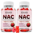 NAC Gummies pour les enfants et les adultes, N Acetyl Cysteine 1000mg NAC Supplément pour les antioxydants et le soutien immunitaire, la santé pulmonaire et du foie, framboise parfum 120 Comte
