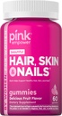 PINK Hair Skin Nails Gummy's 60 Count 