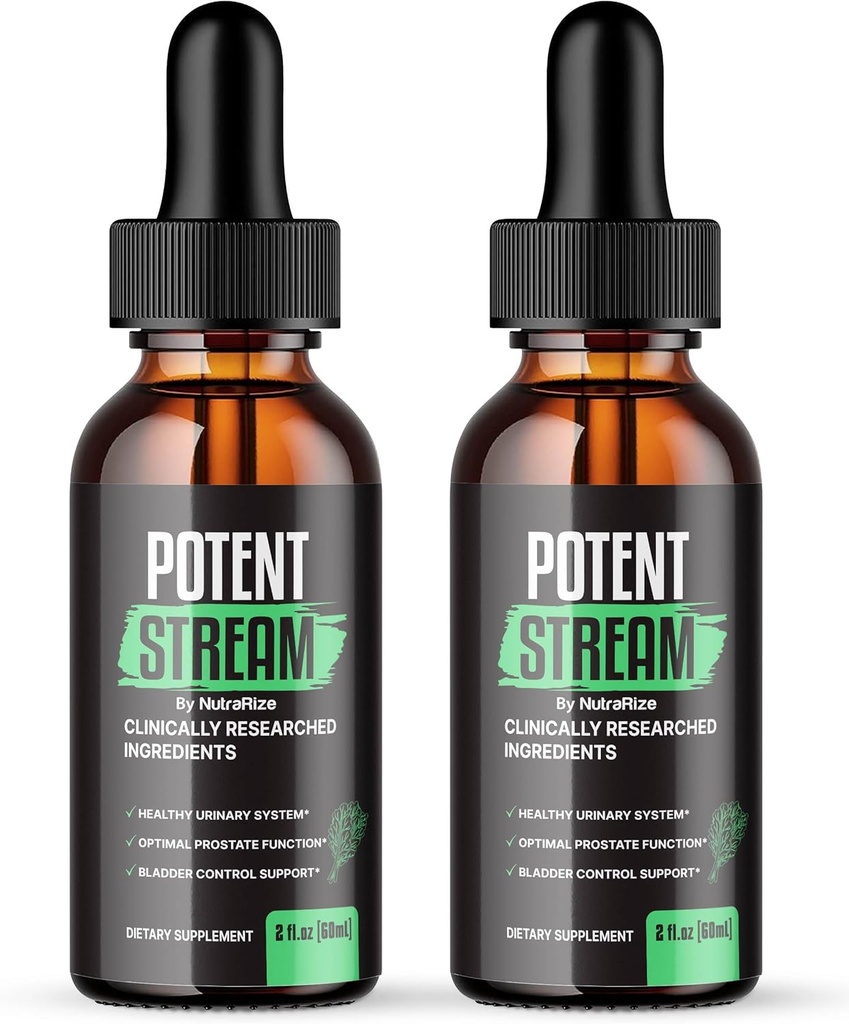NutraRize (pakket van 2 Krachtige Stream Drops, Advanced Prostate Supplement - Natuurlijke ondersteuning voor Prostaat Gezondheid, Maximale sterkte, Reviews (60 Servings)