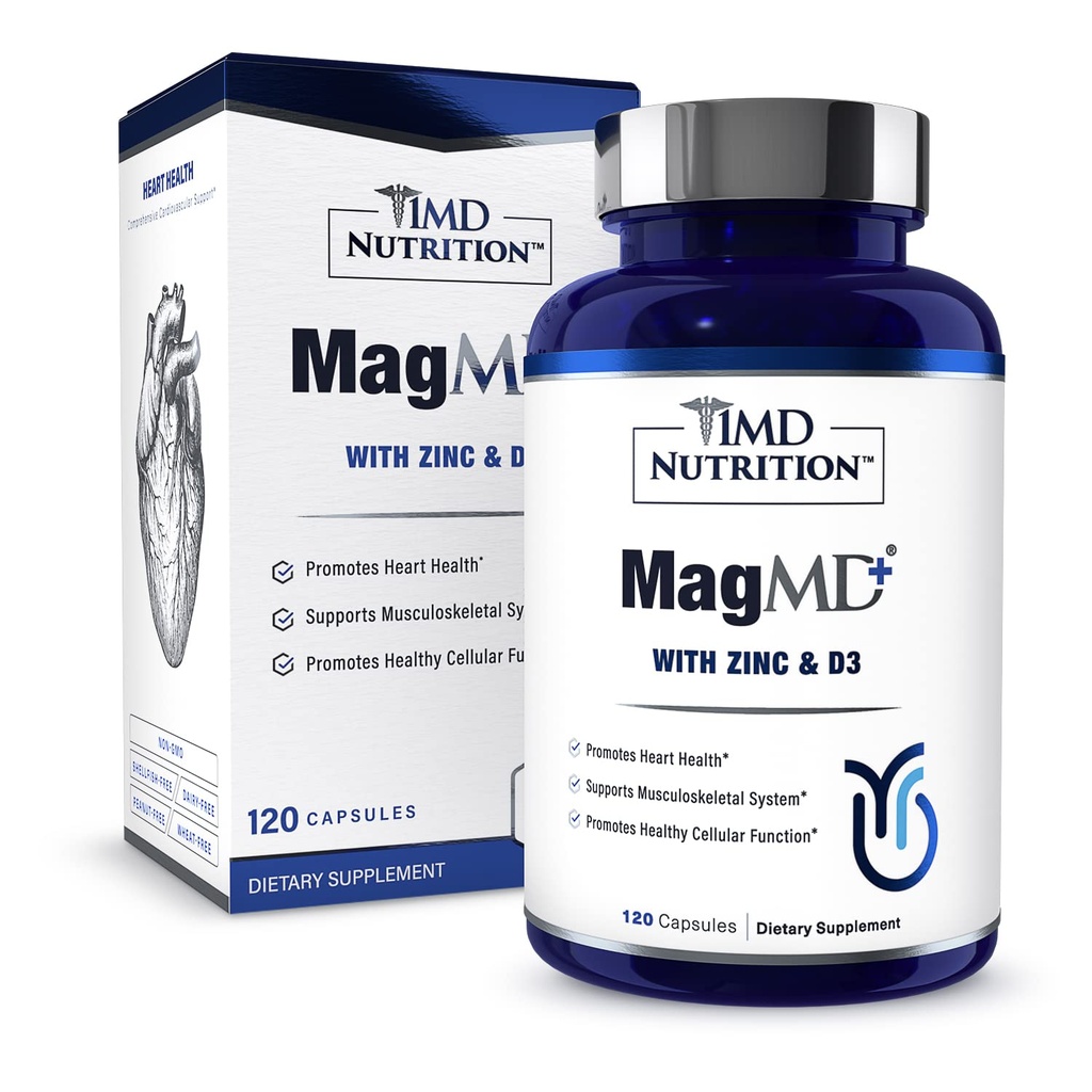 1MD Nutrition MagMD Plus - Magnesium met zink & D3 