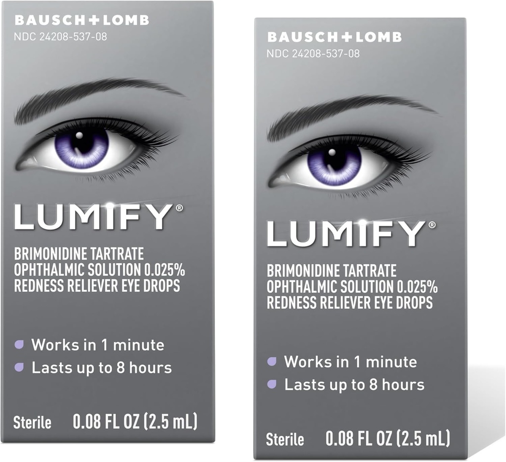 LUMIFY Redness Reliever Eye Drops 0,08 fl oz (2,5 ml) Verpakking van 2