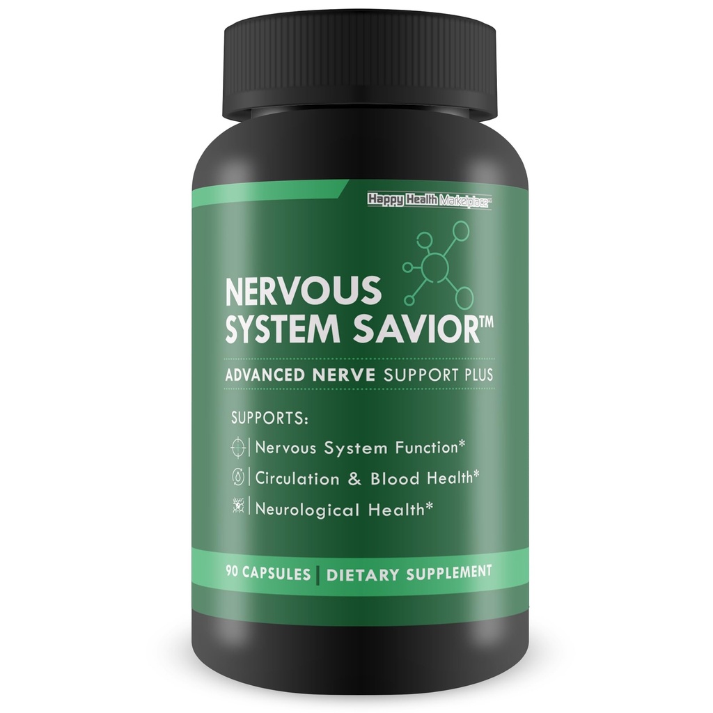 Nervous System Savior - Advanced Nerve Support - Our Best Nerve Support Supplement - Natural Nerve Savior Supplement to Help Save Your Nerve Health - Nerve Support Supplements Your Nerves Savior