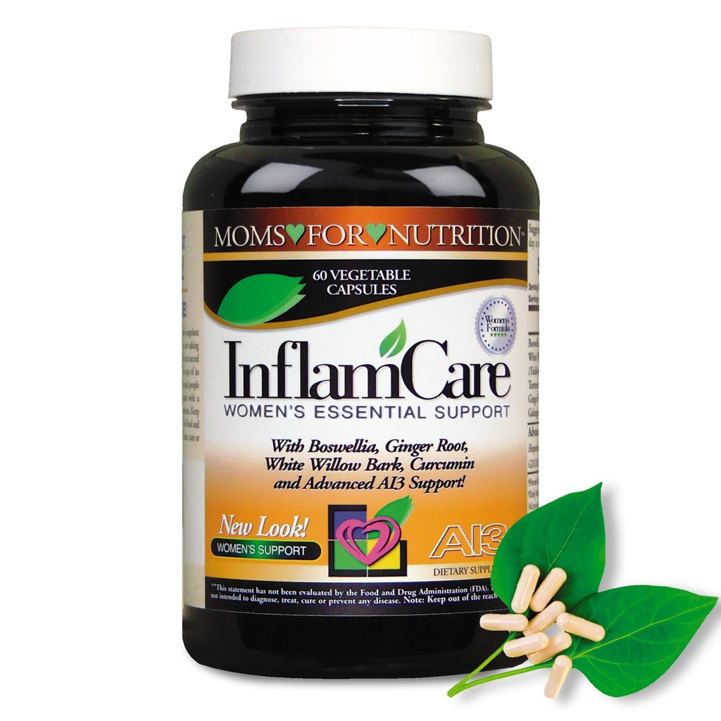 Natuurlijke InflamCare 3000MG Essentiële Synergy Vrouwen van moeders voor voeding - - Glutenvrij - 60 Tel.