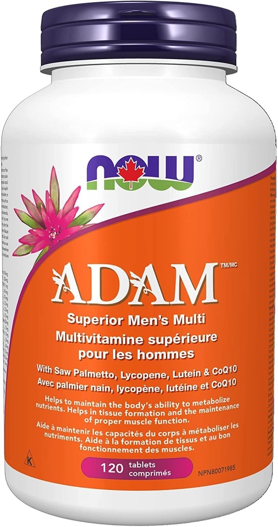 Nu Foods Adam Men's Multi 2/Day 120Tab, 120 CT