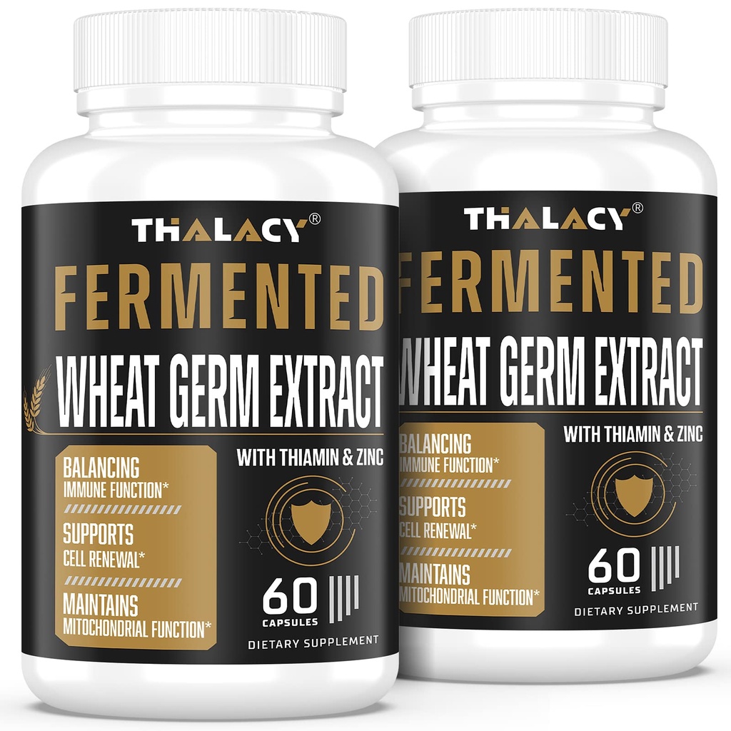 Suppléments de spermidine 13mg - 1300mg Capsules d'extrait de germe de blé Formule de potence avec plus de contenu de spermidine et de zinc pour le vieillissement en santé, système immunitaire quotidien et renouvellement cellulaire, 120 Capsules