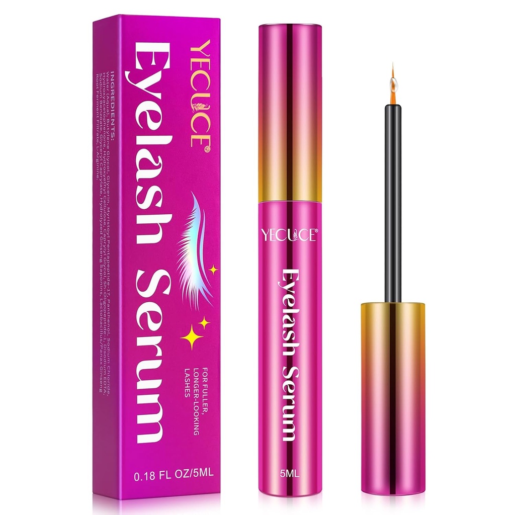 Lash Serum,5ML Lash Serum for Eyelash Growth, Premium Eyelash Growth Serum for Longer, Fuller, and Thicker Lashes, Boost Lash Growth Serum: Unleash the Power of Nature for Mesmerizing Lashes