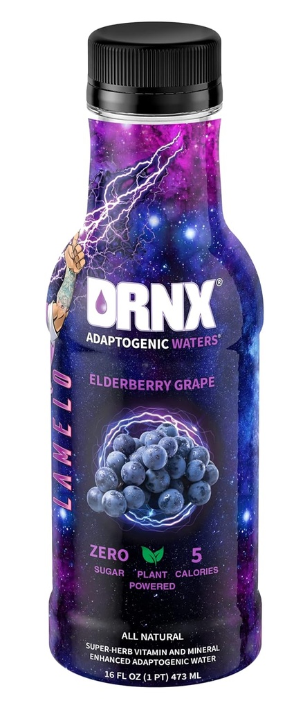 DRNX 12 Pack Eaus Adaptogènes Boissons Complètes - Zéro Sucre - 5 Calories - Super Herbes, Vitamines B & D, Antioxydants, Céto Friendly, Tout Naturel (Paquet Variété)