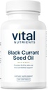 Vitale voedingsstoffen - Zwarte bessenzaadolie - Essentiële Omega 6 vetzuren - Bevat Gamma Linoleenzuur (GLA) - Cartilage, gewrichts- en zenuwfunctieondersteuning - 100 Softgels per fles