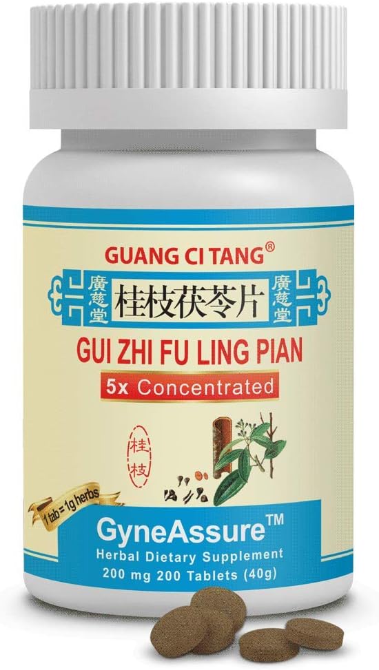 Guang Ci Tang - GUI Zhi Fu Ling Pian (GyneAssureTM) - 12 Bottle Pack