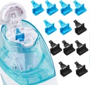 Siliconen Zoutwater Pods bijvullen Accessoires Compatibel met Nasal Care Nasal Irrigation System - Save zout water pods voor eenvoudige bediening (6 zwart + 6 blauw), nomal