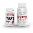 5% voeding 2-stapelen lever- en orgaanverdediger met NAC + testbooster lever, nieren, & hartondersteuning + testosteron, spieropbouwer, mannelijke vitaliteit, energie en uithoudingsvermogen