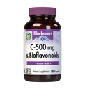 Bluebonnet Nutrition C-500 mg Plus Bioflavonoïdes Caplets, Vitamine C 500 mg, Citrus Bioflavonoïdes 250 mg, pour la santé immunitaire, sans soja, sans gluten, sans OGM, sans casher, sans produits laitiers, végétalien, 180 capsules