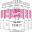 FemiPro Supplement - Probiotic Femi Pro Pillen, FemiPro 24-uurs ondersteuning Microbiotic Urinary Control Health, Femie Pro Reviews (5 Pack - 300 Capsules)