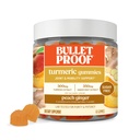 Bulletproof Sugar-Free Peach Gember Kurkuma Gummies, 60 Tellen, Keto Supplement voor Joint en ontsteking response ondersteuning, nieuwe en verbeterde smaak en texture, verpakking mei Vary