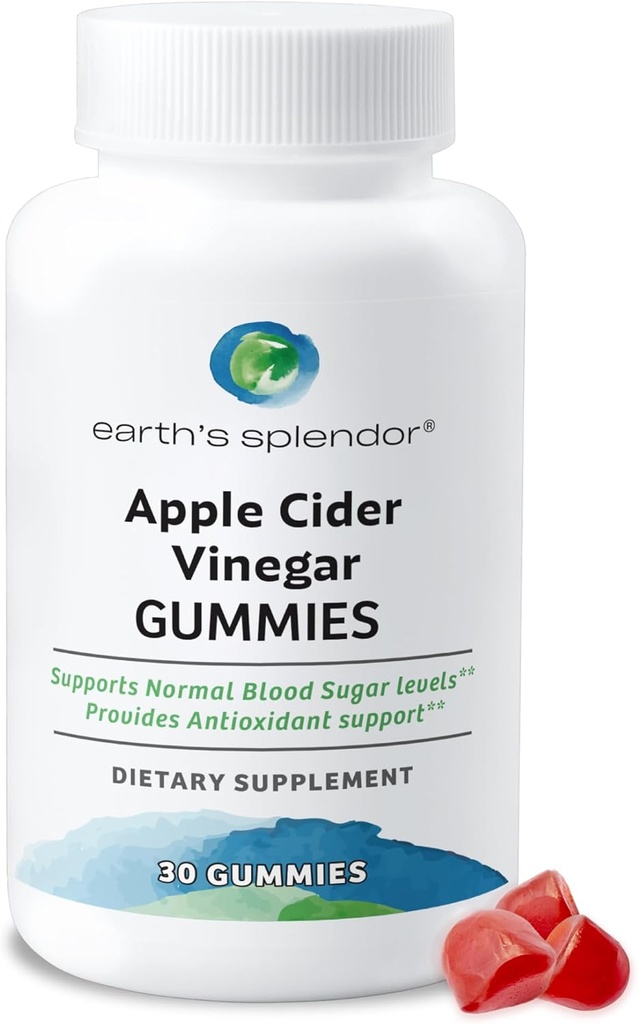 Splendor Apple Cider Vinegar Gummies - 30 Graaf - Veganistisch, niet-GMO, Glutenvrij - Ondersteunt spijsverteringsgezondheid, detox, immuunsysteem en natuurlijke energie - Heerlijke fruitige smaak