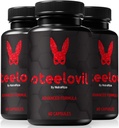 (3 Pack) Steelovil Capsules voor mannen, Officiële Steelovil Pillen voor uitgebreide ondersteuning, Alle natuurlijke mannelijke supplement ter ondersteuning van energie en algemene gezondheid, stalen ovil Pastillas Reviews (180 Capsules)