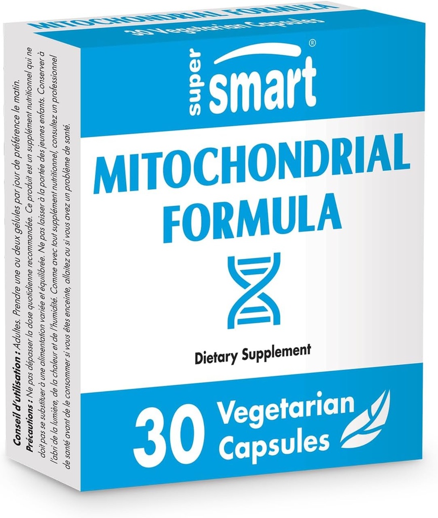 SuperSmart - Mitochondrial Formula (Advanced Formula) - met PQQ, R-Lipoïnezuur, Acetyl-L-Carnitine - Mitochondrial Supplement 