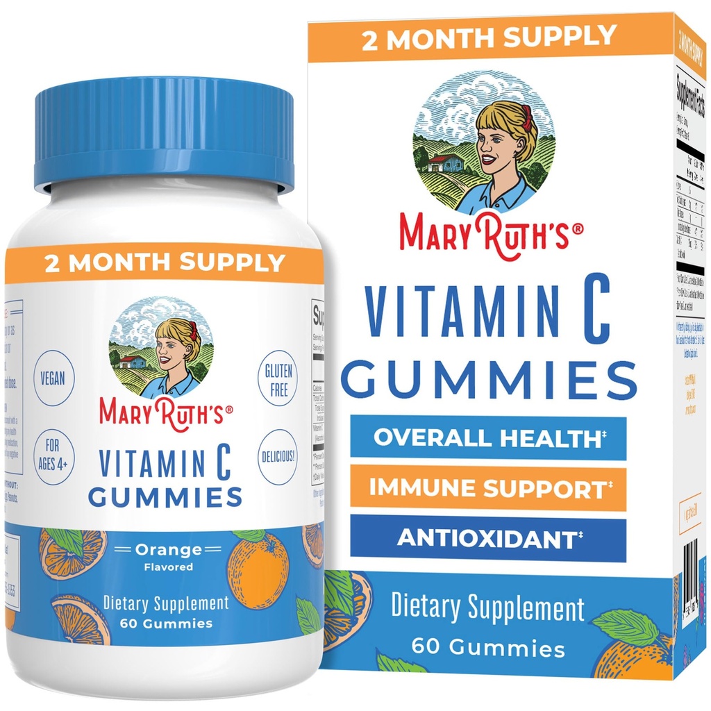 MaryRuth Organics Vegan Vitamin C Gummies 2 maand Supply 