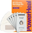PowerHeal Bio-elektrische Bandage Kit voor wondverzorging en snelle heling 3-lagen w/Bio-elektrische pad, Absorberende pad, Kleefstof + Wond Hydrogel 