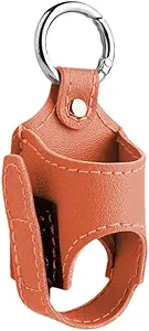 2 st Draagbare Astma Inhalator houder, lichtgewicht PU Lederen Beschermende Travel Handige Astma Inhalator Case voor volwassenen en kinderen, Alleen Holder (Orange)