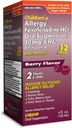 TARO Kinderen 12HR Allergy Relief Non-drowsy Antihistamine Liquid, Berry Flavor, Alcohol-Free, Dye-Free & Sugar Free, Fexofenadine HCl (4 oz)