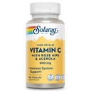 Solaray C Two Stage Getimed Release met Rose Hips en Acerola Supplement, 500mg, 100 Tellen