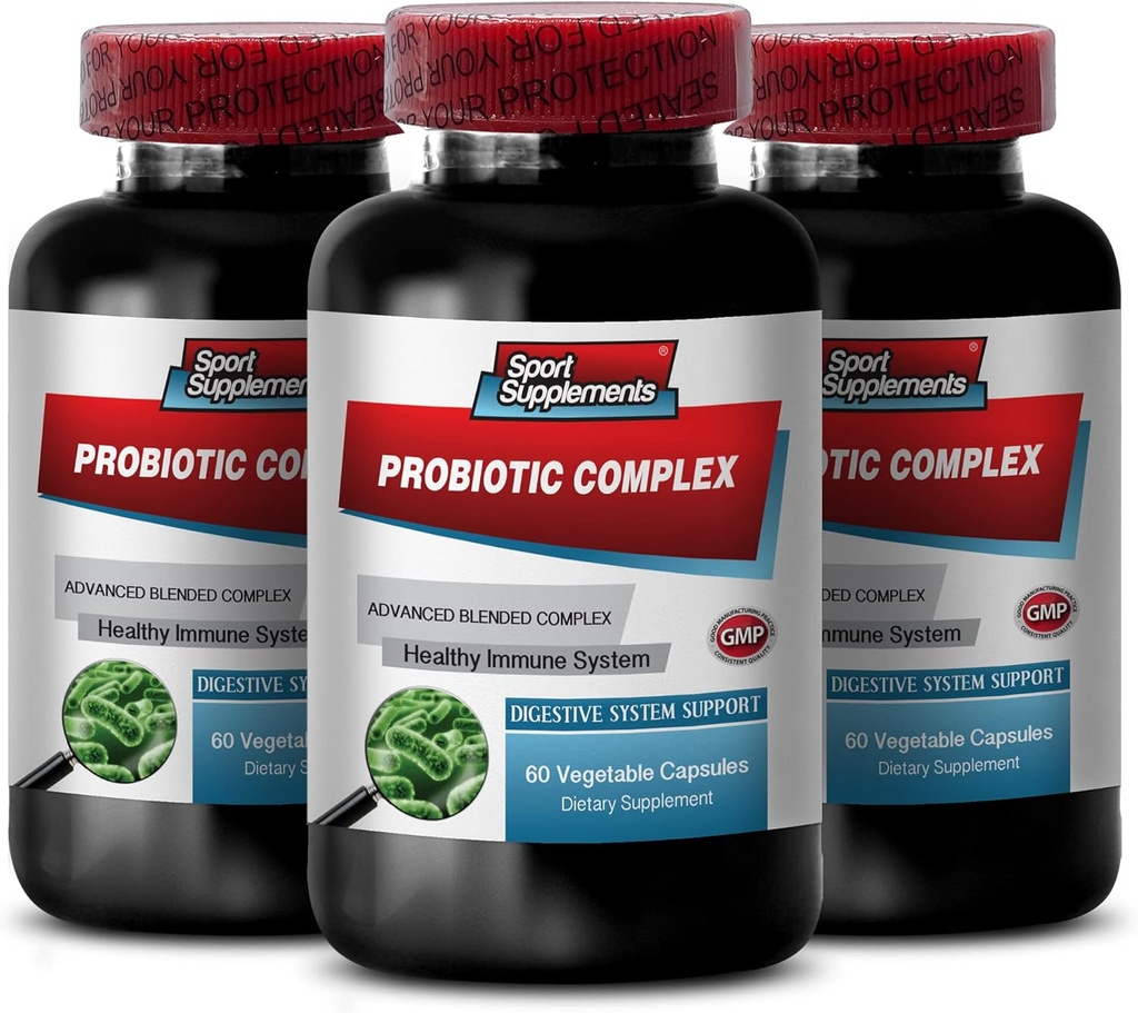 Help je gewicht verliezen - Probiotic Complex - probiotic for Women, probiotic Supplement, probiotic Pills for Gut Health, Digestief Advanced probiotic, Gut Restore Advanced probiotic, 3 Bot 180 Capsules